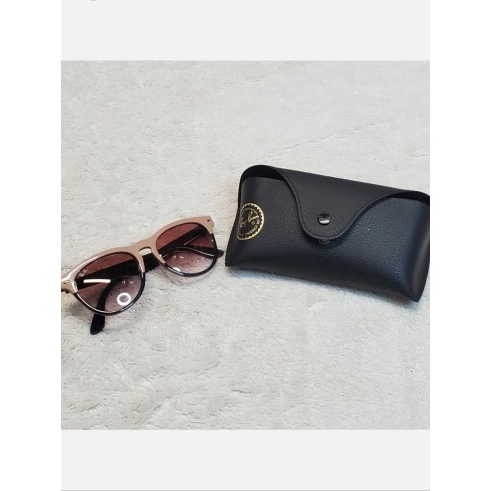 Ray-Ban Iris RB4472 Black Pink Beige Round Sunglasses Accessories Classic Luxury